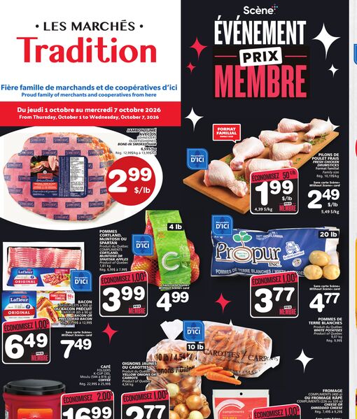 Circulaire Les Marchés Tradition du 1 au 7 octobre 2026