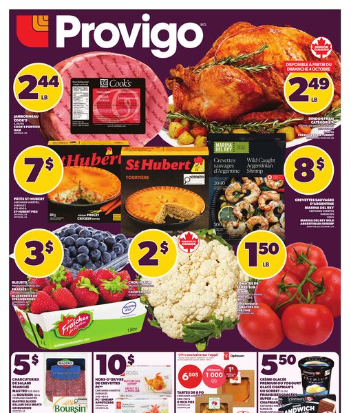 Circulaire Provigo du 1 au 7 octobre 2026