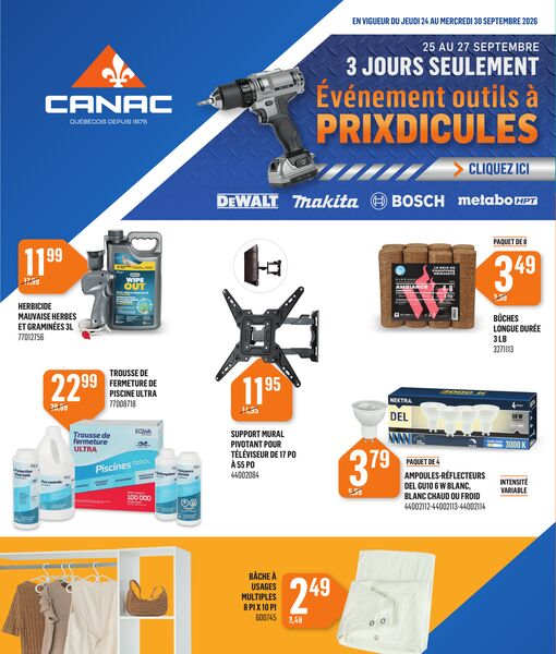 Circulaire Canac du 24 au 30 septembre 2026