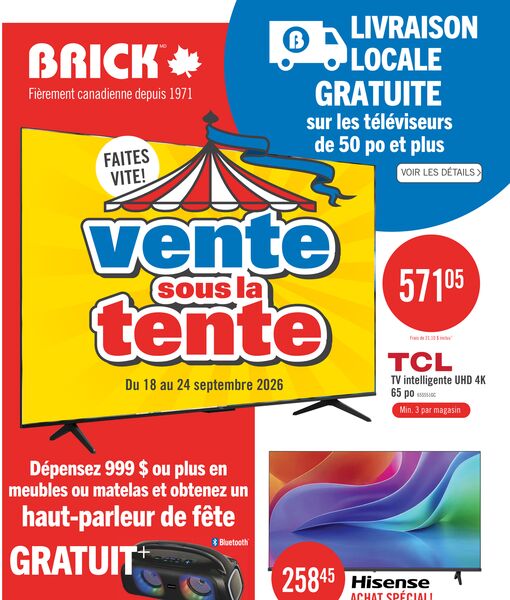 Circulaire Brick du 18 au 24 septembre 2026