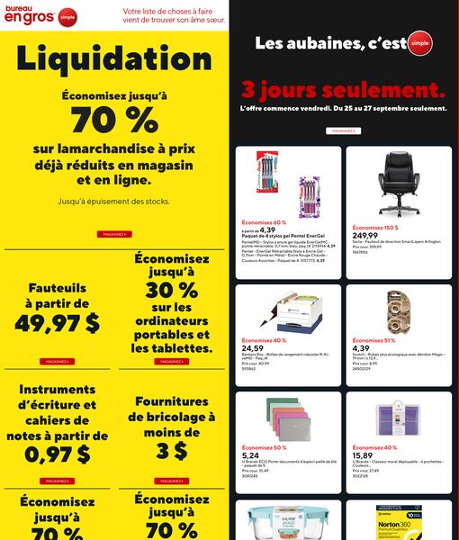 Circulaire Bureau en Gros du 25 septembre au 1 octobre 2026