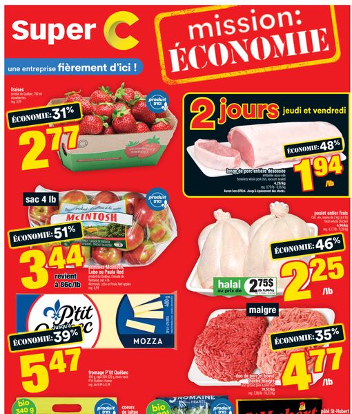 Circulaire Super C du 17 au 23 septembre 2026