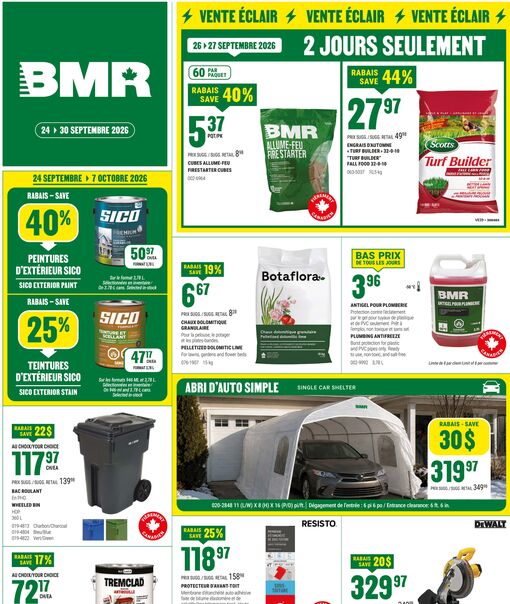 Circulaire BMR Le Groupe du 24 au 30 septembre 2026