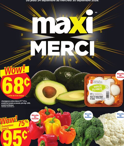 Circulaire Maxi du 24 au 30 septembre 2026