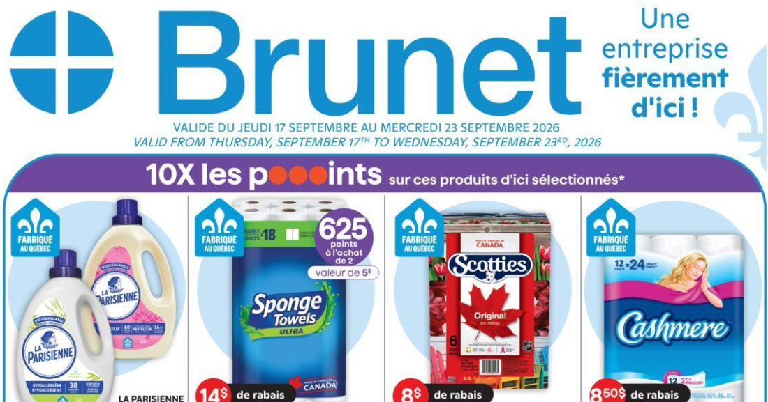 Circulaire Brunet du 17 au 23 septembre 2026