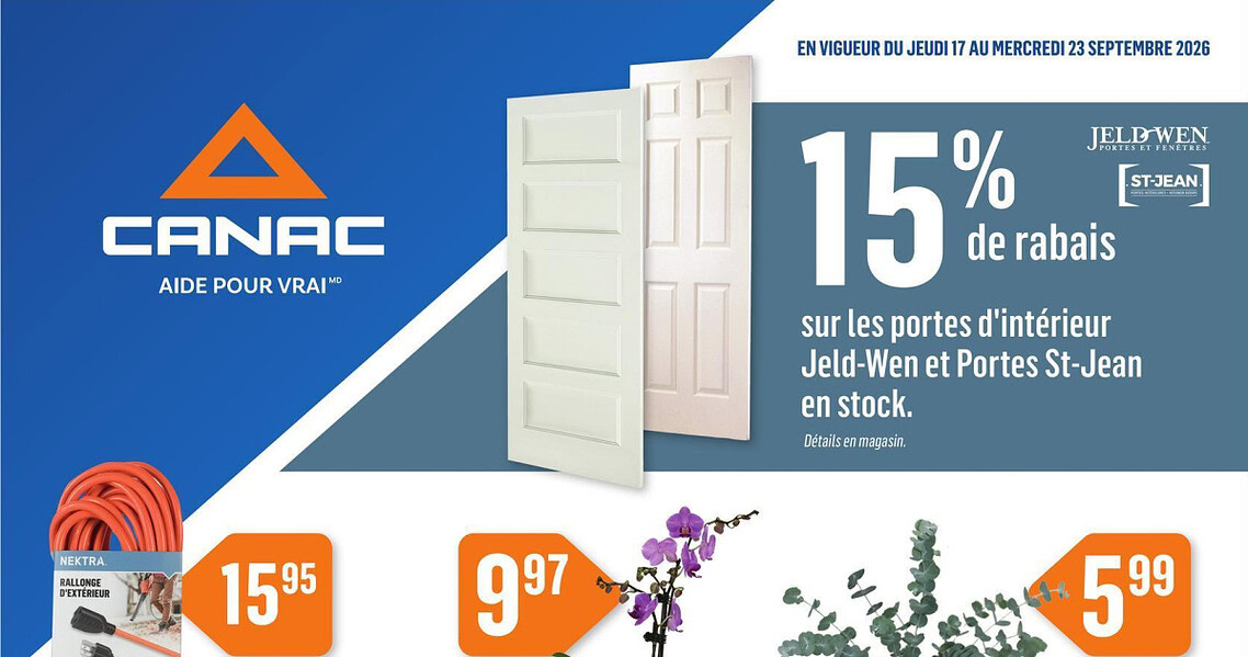 Circulaire Canac du 17 au 23 septembre 2026