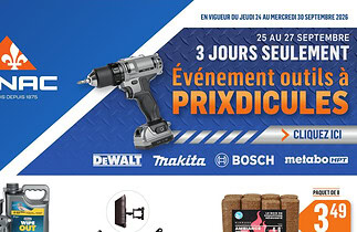 Circulaire Canac du 24 au 30 septembre 2026