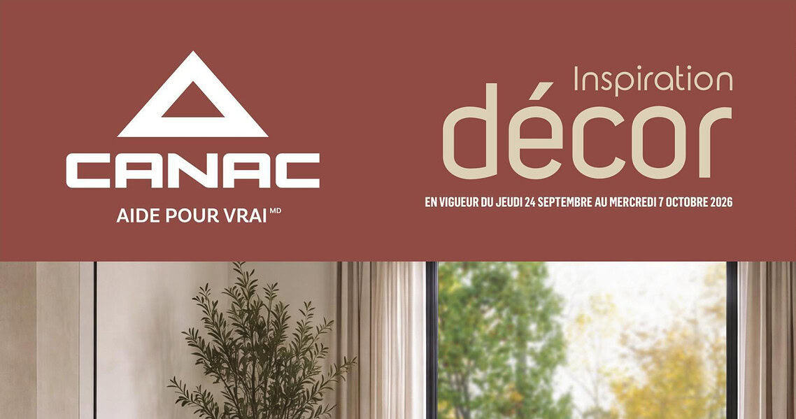 Circulaire Canac du 24 septembre au 7 octobre 2026