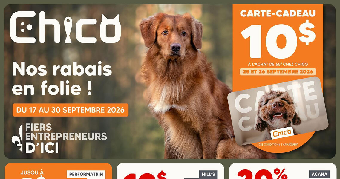 Circulaire Chico du 17 au 30 septembre 2026