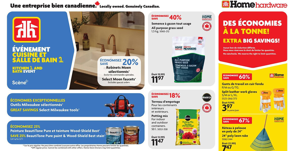 Circulaire Home Hardware du 10 au 23 septembre 2026