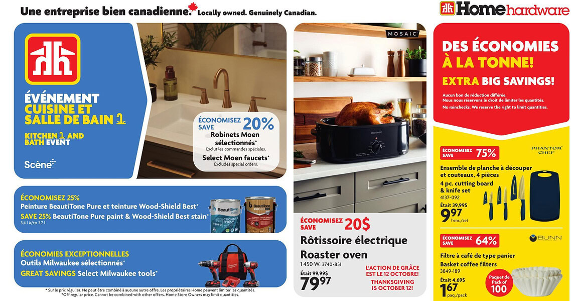 Circulaire Home Hardware du 24 septembre au 7 octobre 2026