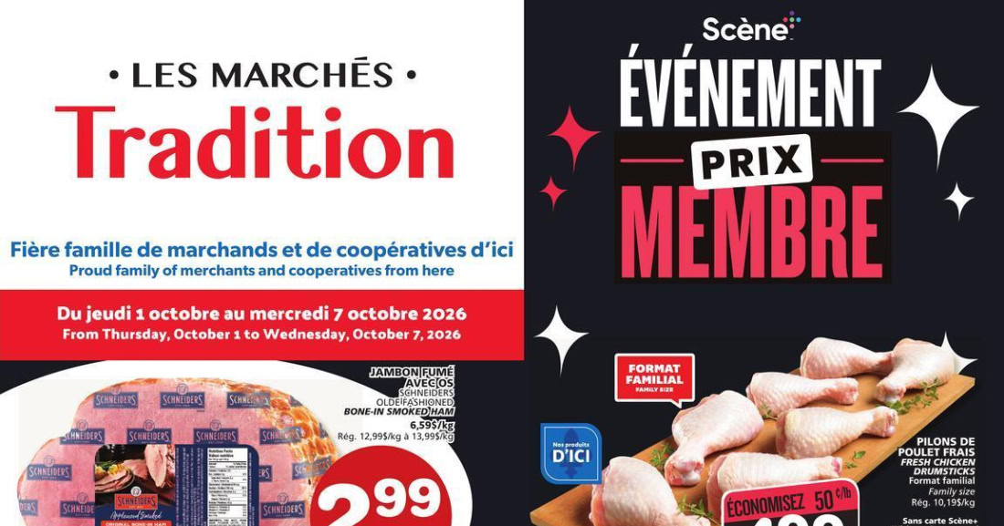 Circulaire Les Marchés Tradition du 1 au 7 octobre 2026