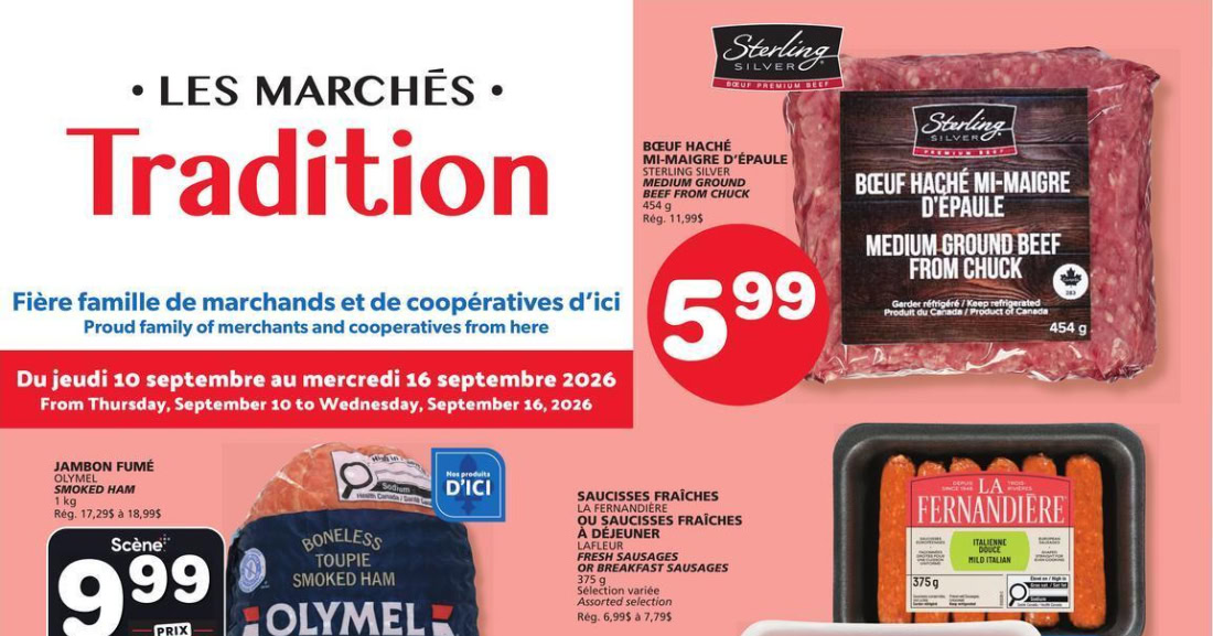 Circulaire Les Marchés Tradition du 10 au 16 septembre 2026