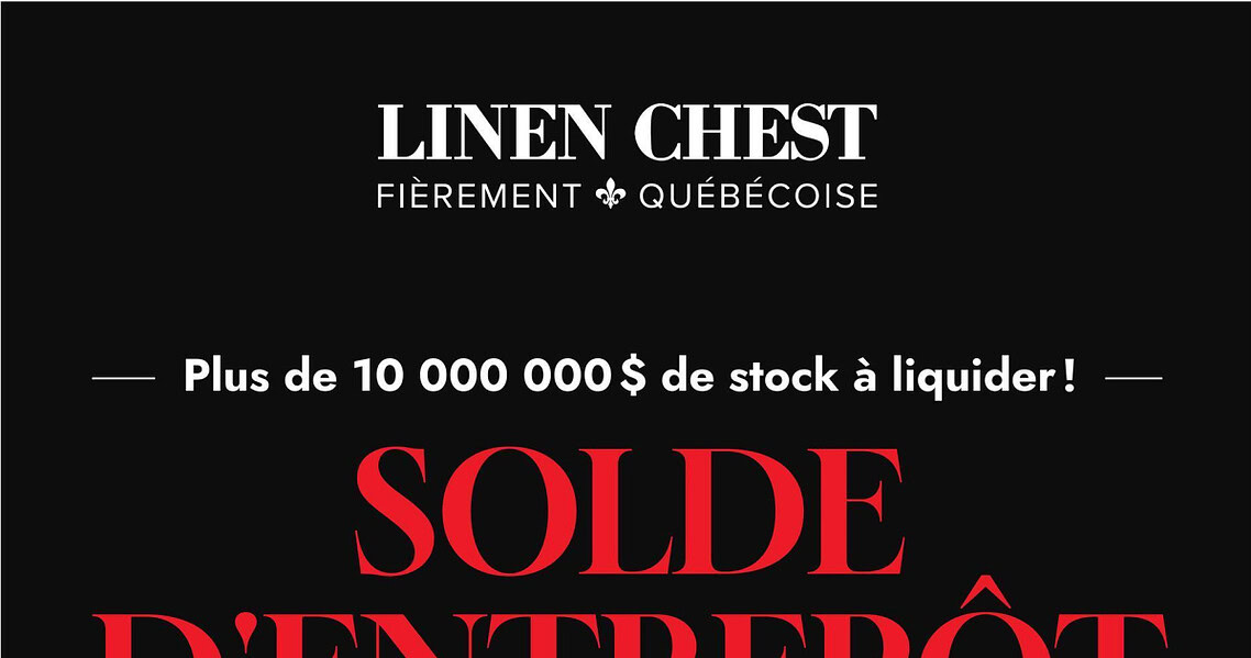 Circulaire Linen Chest du 23 septembre au 18 octobre 2026