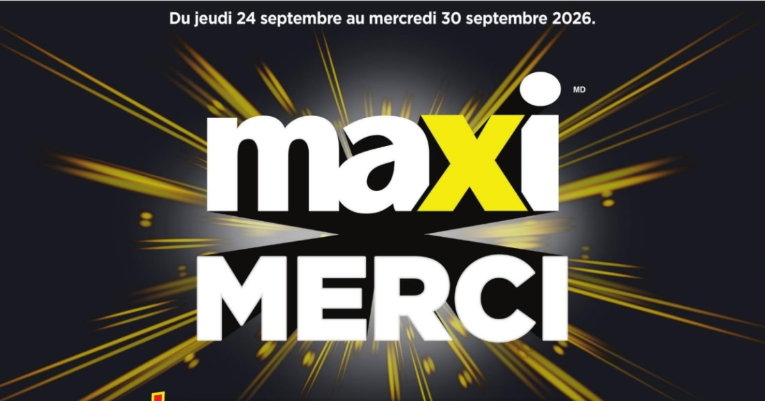 Circulaire Maxi du 24 au 30 septembre 2026