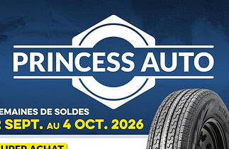 Circulaire Princess Auto du 22 septembre au 4 octobre 2026