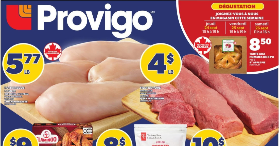 Circulaire Provigo du 24 au 30 septembre 2026