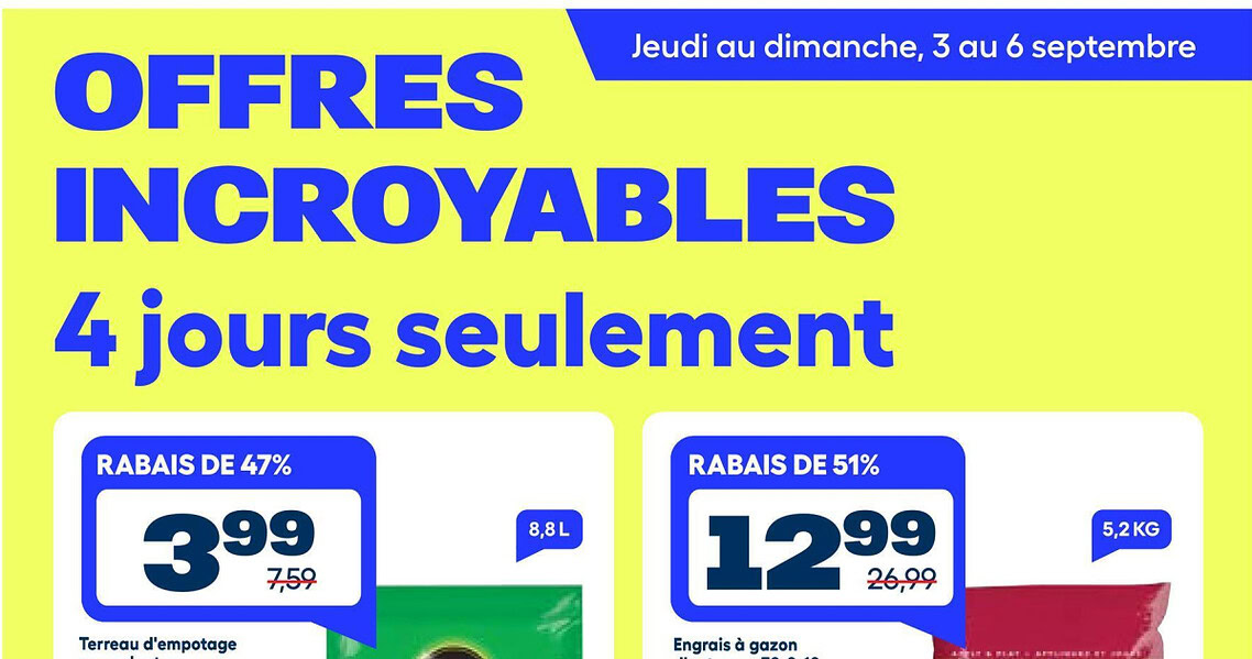 Circulaire RONA du 3 au 9 septembre 2026