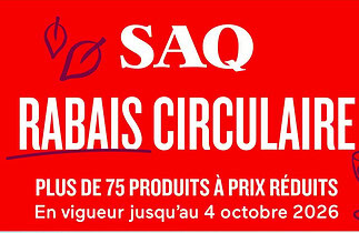 Circulaire SAQ du 17 septembre au 4 octobre 2026