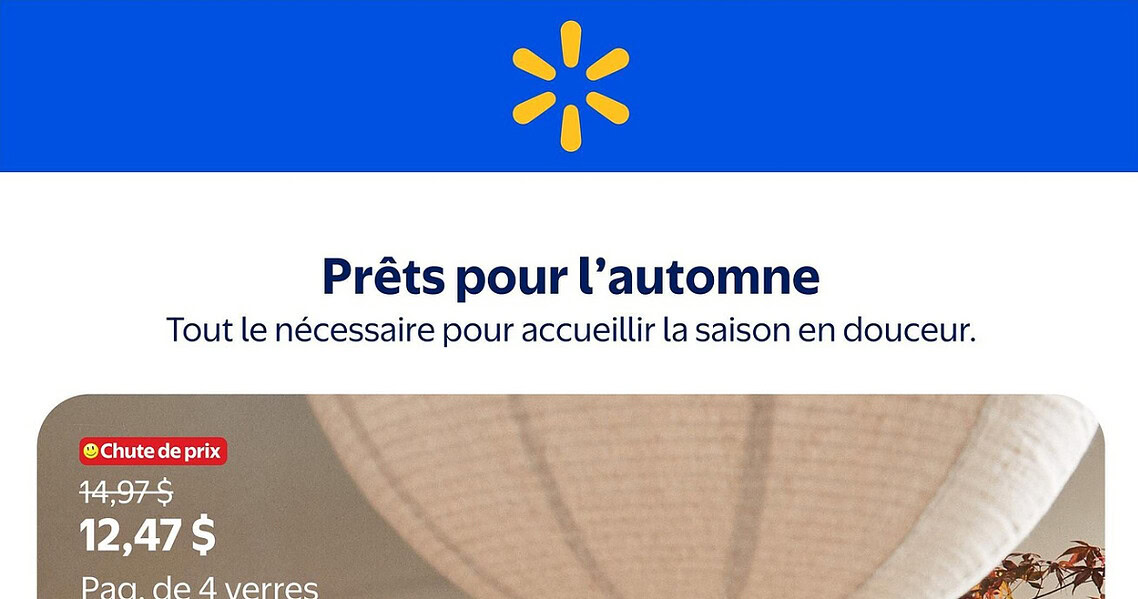 Circulaire Walmart du 10 septembre au 21 octobre 2026