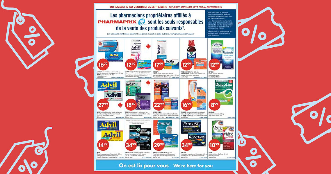 Circulaire Pharmaprix du 19 au 24 septembre 2026