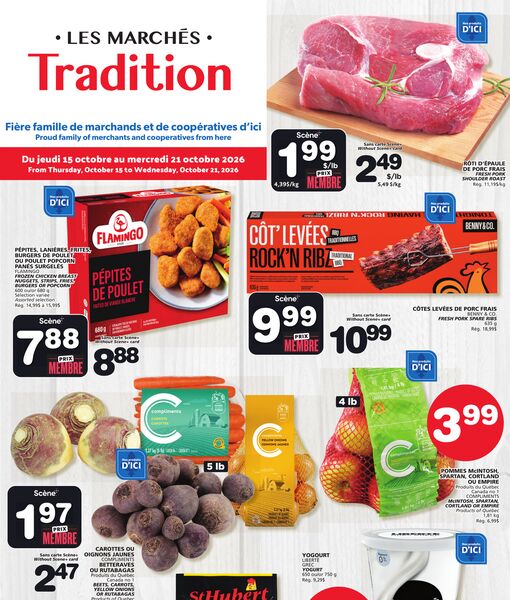 Circulaire Les Marchés Tradition du 15 au 21 octobre 2026