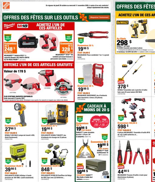 Circulaire Home Depot du 29 octobre au 11 novembre 2026