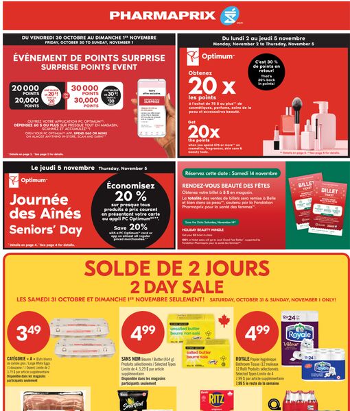 Circulaire Pharmaprix du 31 octobre au 6 novembre 2026