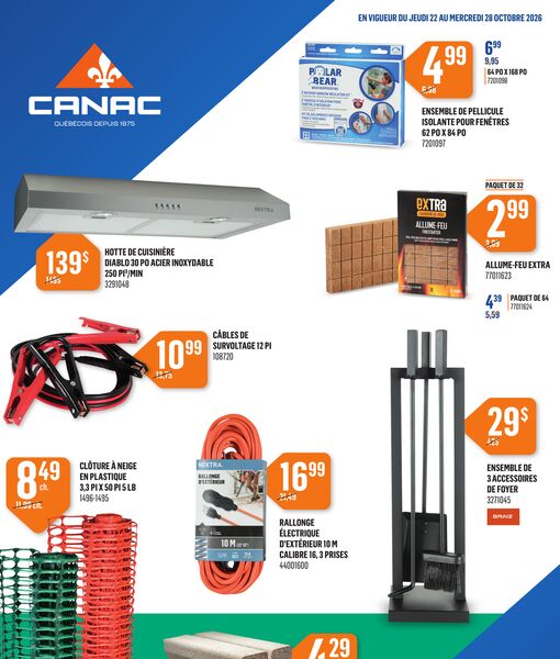Circulaire Canac du 22 au 28 octobre 2026