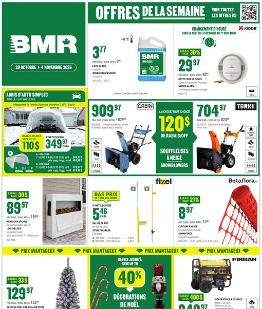 Circulaire BMR Le Groupe du 29 octobre au 4 novembre 2026