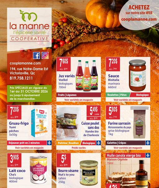 Circulaire Coop LaManne du 1 au 31 octobre 2026