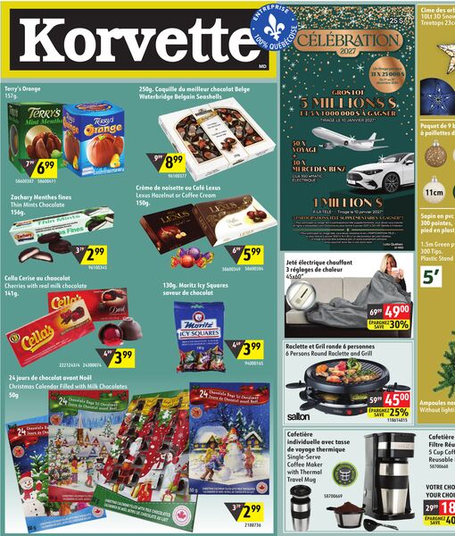 Circulaire Korvette du 29 octobre au 11 novembre 2026