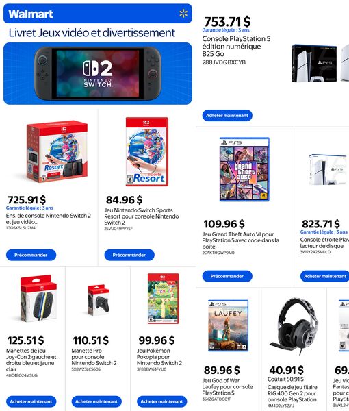 Circulaire Walmart du 15 au 28 octobre 2026