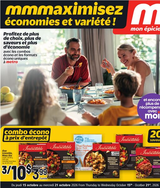 Circulaire Metro du 15 au 21 octobre 2026