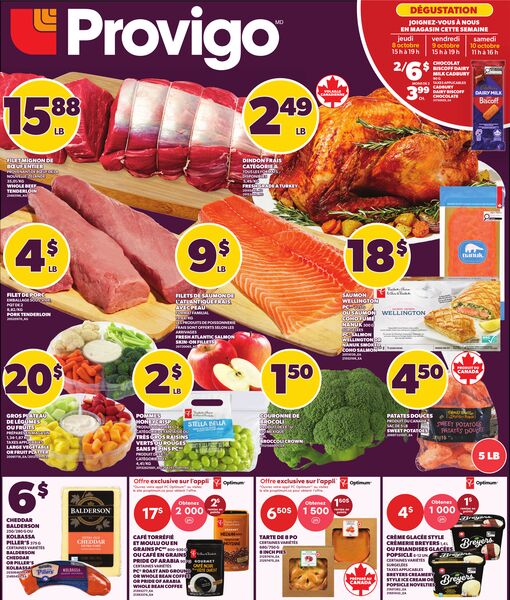 Circulaire Provigo du 8 au 14 octobre 2026