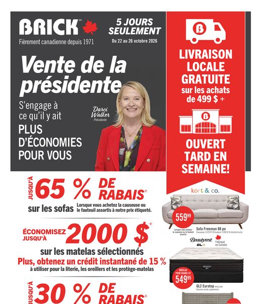 Circulaire Brick du 22 au 26 octobre 2026