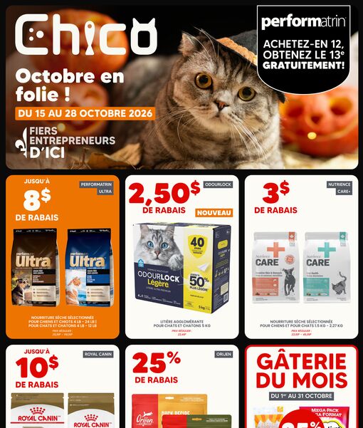 Circulaire Chico du 15 au 28 octobre 2026