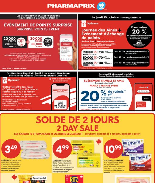Circulaire Pharmaprix du 10 au 16 octobre 2026