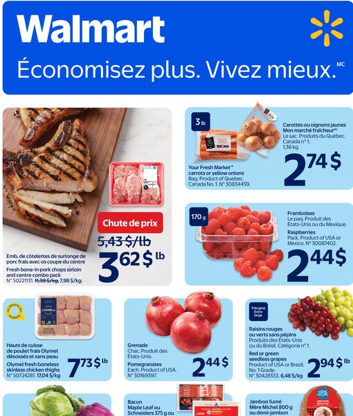 Circulaire Walmart du 22 au 28 octobre 2026