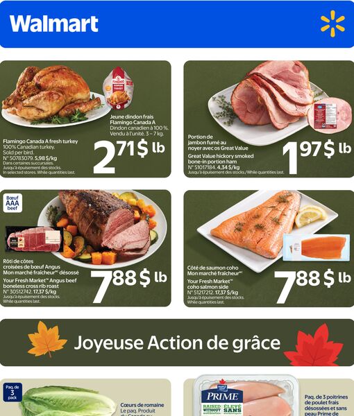 Circulaire Walmart du 8 au 14 octobre 2026