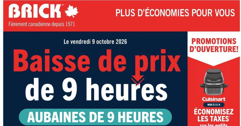 Circulaire Brick du 9 au 21 octobre 2026