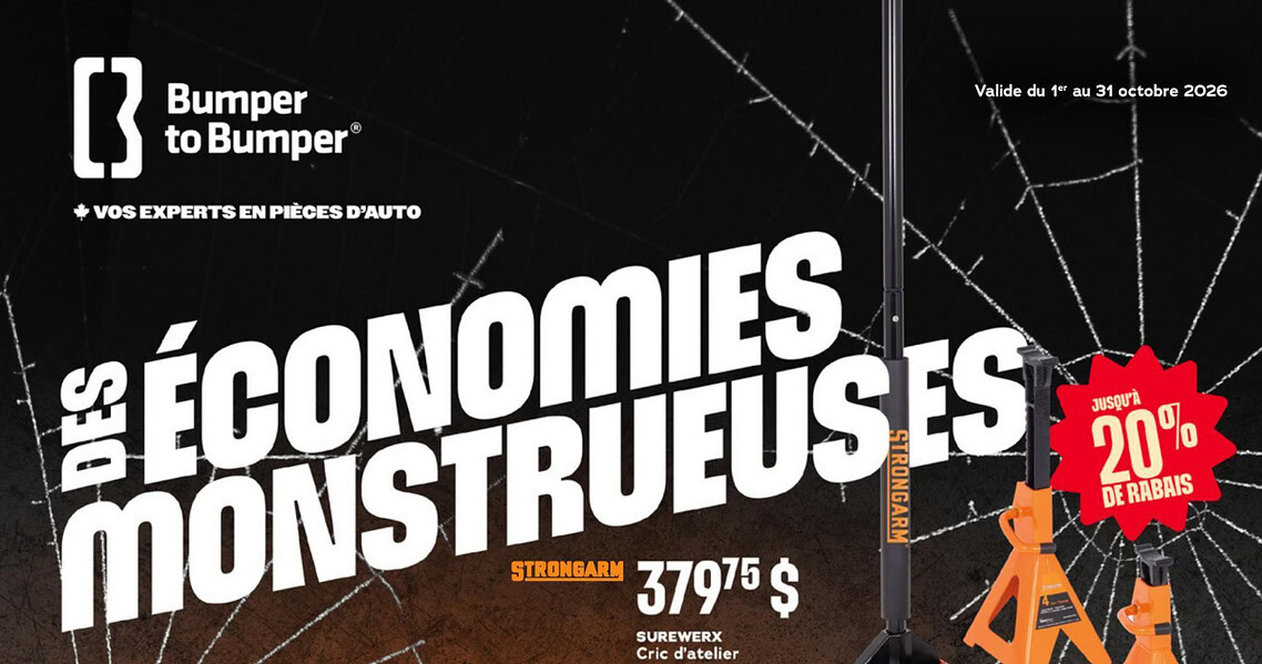 Circulaire Bumper to Bumper du 1 au 31 octobre 2026