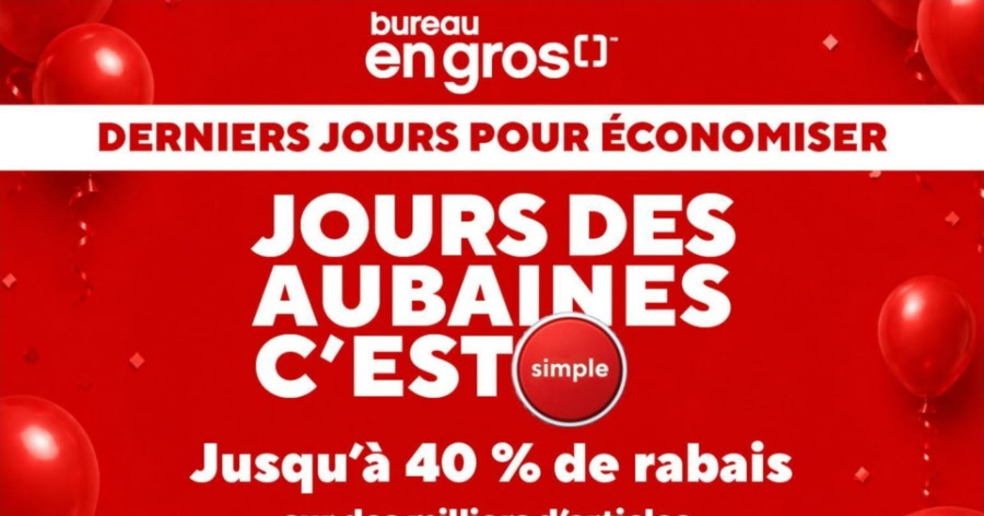 Circulaire Bureau en Gros du 9 au 15 octobre 2026