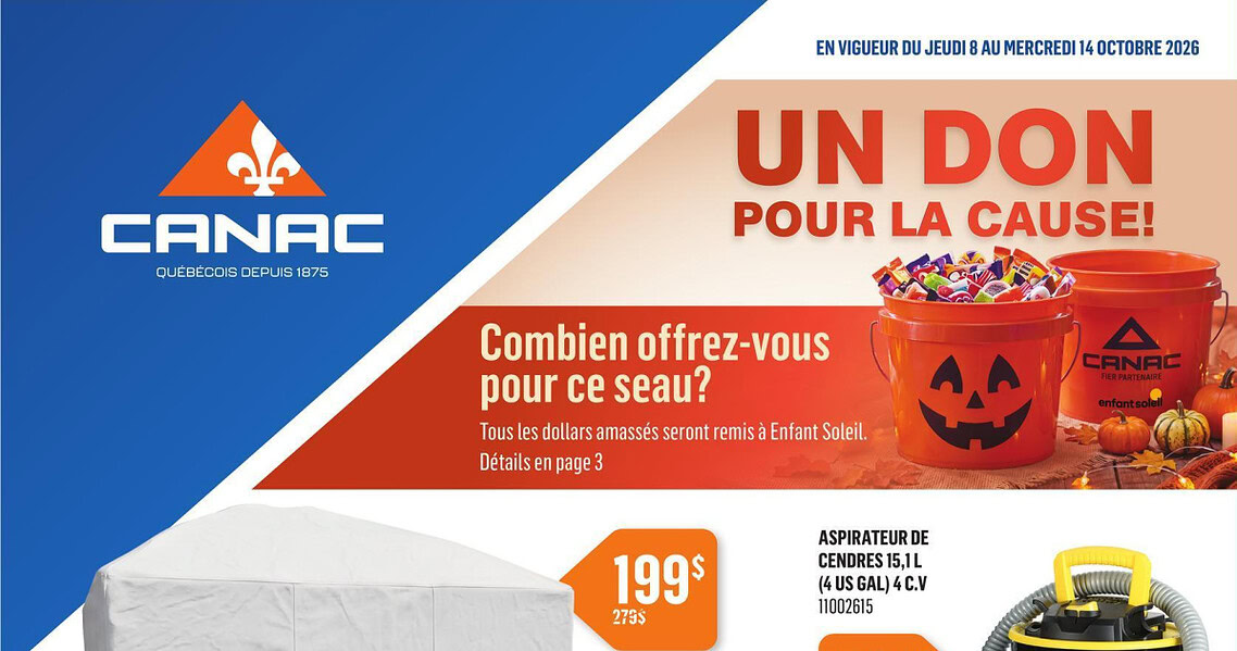 Circulaire Canac du 8 au 14 octobre 2026