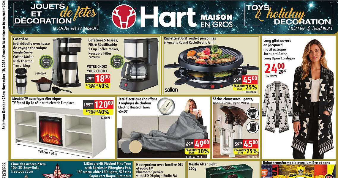 Circulaire Hart Stores du 28 octobre au 10 novembre 2026