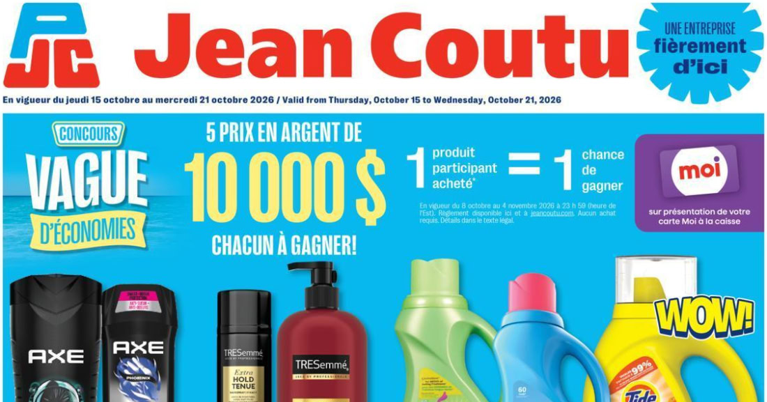 Circulaire Jean Coutu du 15 au 21 octobre 2026