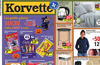 Circulaire Korvette du 15 au 28 octobre 2026