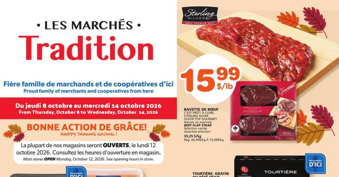 Circulaire Les Marchés Tradition du 8 au 14 octobre 2026
