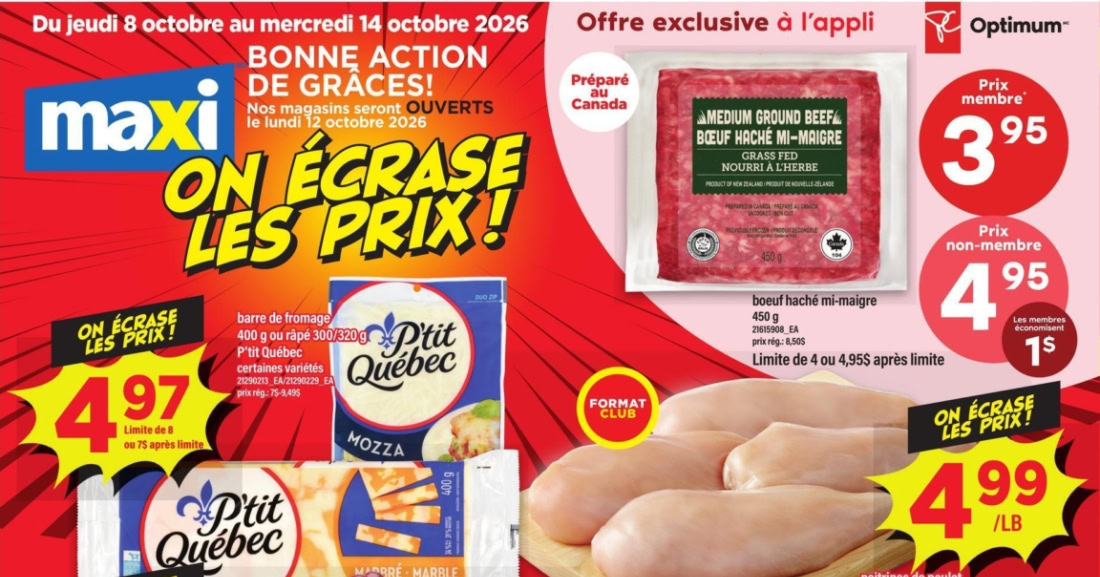 Circulaire Maxi du 8 au 14 octobre 2026