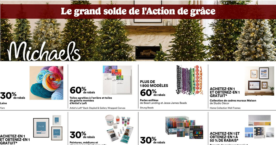 Circulaire Michaels du 9 au 15 octobre 2026